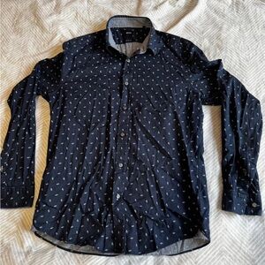Hugo Boss Dark Blue Casual Shirt